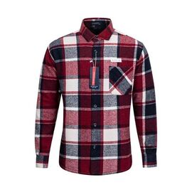 Сорочка чоловіча тепла W2501 wine р.XL-5XL "Verton" недорого оптом від прямого постачальника