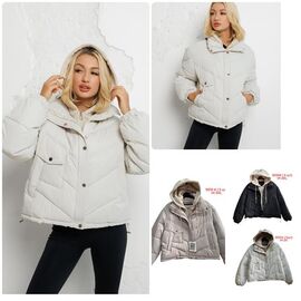 Куртка жіноча зимова 9510 beige р.M-3XL "Katty" недорого оптом від прямого постачальника