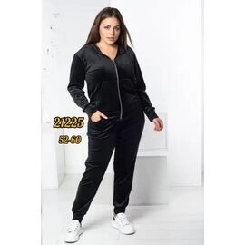 Костюм спортивний жіночий теплий ZV932 black р.52-60 "Zalov" недорого оптом від прямого постачальника