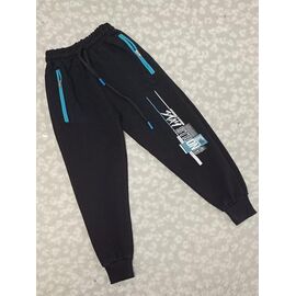 Фотография Штаны детские спортивные на мальчика 9769 black р.5-8 "MALIBU" недорого оптом от прямого поставщика