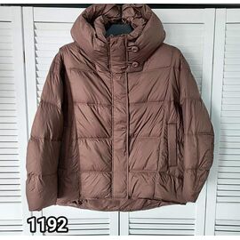 Пальто зимове жіноче 1192 brown р.S-M "LOOK" недорого оптом від прямого постачальника