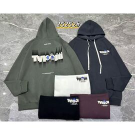 Худи чоловічий 25252 purple р.48-52 "LOOK" недорого оптом від прямого постачальника