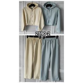 Костюм спортивний жіночий теплий 2590-2 yellow р.42-52 "LOOK" недорого оптом від прямого постачальника