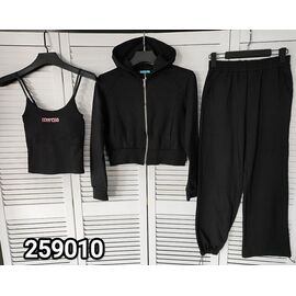 Костюм спортивний жіночий теплий 259010 black р.one size "LOOK" недорого оптом від прямого постачальника