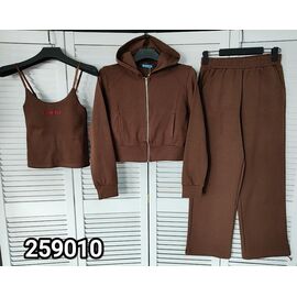 Фотография Костюм спортивный женский тёплый 259010 brown р.one size "LOOK" недорого оптом от прямого поставщика