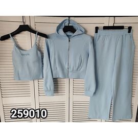 Фотография Костюм спортивный женский тёплый 259010 l.blue р.one size "LOOK" недорого оптом от прямого поставщика