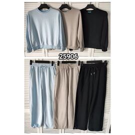 Фотография Костюм спортивный женский тёплый 25906 beige р.one size "LOOK" недорого оптом от прямого поставщика