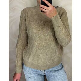 Гольф жіночий 24026 khaki р.46-50 "PULSE" недорого оптом від прямого постачальника