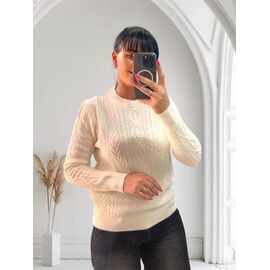 Фотография Гольф женский 24056 milk р.46-50 "PULSE" недорого оптом от прямого поставщика