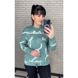 Светр жіночий 25502 mint р.48-54 "PULSE" недорого оптом від прямого постачальника