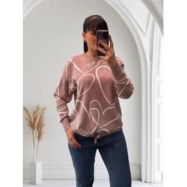 Светр жіночий 25503 beige р.48-54 "PULSE" недорого оптом від прямого постачальника