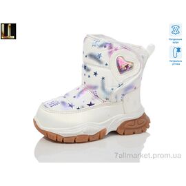 Дутики дитячі утеплені Зима D809-8-2 (8 пар р.22-27) "Lilin" недорого оптом від прямого постачальника