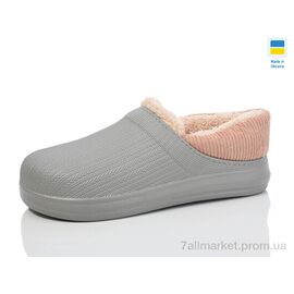 Калоші жіночі Зима 651 св.сірий (6 пар р.37-41) "Lot Shoes" недорого оптом від прямого постачальника