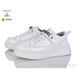 Кросівки дитячі модні Весна/осінь T1230R white (8 пар р.31-36) "Clibee-Doremi" недорого оптом від прямого постачальника