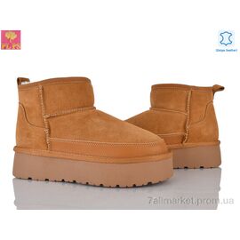 Уггі жіночі утеплені Зима A3303 camel (6 пар р.36-40) "PLPS" недорого оптом від прямого постачальника