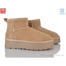 Фотография Угги женские утепленные зима A3302 apricot (6 пар р.36-40) "PLPS" недорого оптом от прямого поставщика