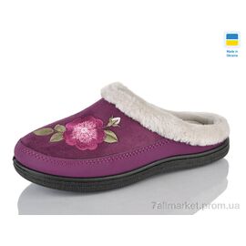 Фотография Тапки женские для дома Весна/осень T01 фіолет (8 пар р.37-41) "Lot Shoes" недорого оптом от прямого поставщика