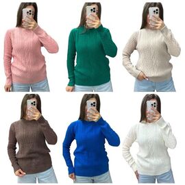 Фотография Свитер женский 24056 pink р.46-50 "Elena&Vika" недорого оптом от прямого поставщика