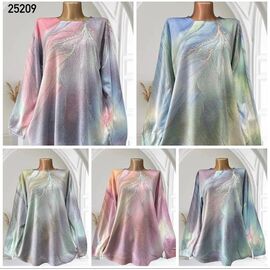 Фотография Свитер женский 25209 pink р.48-54 "Elena&Vika" недорого оптом от прямого поставщика