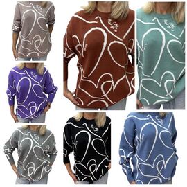 Фотография Свитер женский 25503 brown р.48-54 "Elena&Vika" недорого оптом от прямого поставщика