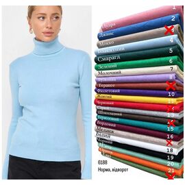 Фотография Гольф женский 6188 black р.42-48 "Elena&Vika" недорого оптом от прямого поставщика