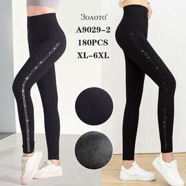 Лосини жіночі теплі 9029-2 black р.XL-6XL "JEANS KIDS" недорого оптом від прямого постачальника
