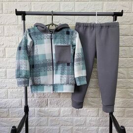 Костюм дитячий спортивний на дівчинку PR464 green р.1-3 "Proschenko" недорого оптом від прямого постачальника