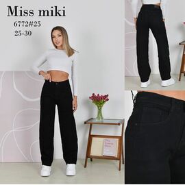 Джинси жіночі 6772 black р.25-30 "Basanjiu" недорого оптом від прямого постачальника