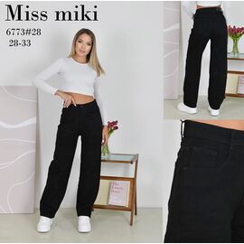 Джинси жіночі 6773 black р.28-33 "Basanjiu" недорого оптом від прямого постачальника