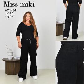 Джинси жіночі 6779 black р.32-42 "Basanjiu" недорого оптом від прямого постачальника