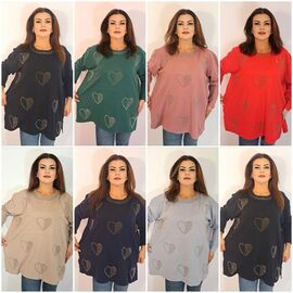 Фотография Свитер женский 1267 mix р.54-60 "ITALIA" недорого оптом от прямого поставщика