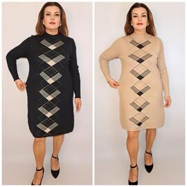 Фотография Платье женское 1293 mix р.48-54 "ITALIA" недорого оптом от прямого поставщика