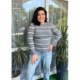 Фотография Женский свитер с орнаментом в универсальном размере 46-52 "PARTNERS" недорого от прямого поставщика