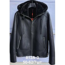 Фотография Куртка мужская на меху кожзам, размеры 50-62 "ANGELIS" недорого от прямого поставщика