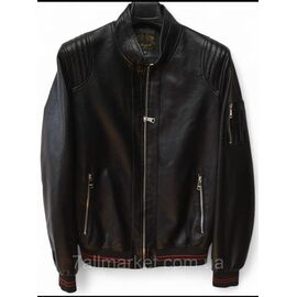 Фотография Куртка-косуха мужская демисезонная, кожзам, размеры 48-58 "R-RLX" недорого от прямого поставщика