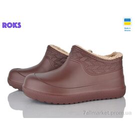 Фотография Галоши женские зима 970 шоколад (8 пар р.37-41) "Roks" недорого оптом от прямого поставщика