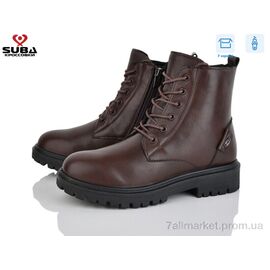 Черевики жіночі стильні Зима M383-2 (8 пар р.37-42) "SUBA" недорого оптом від прямого постачальника