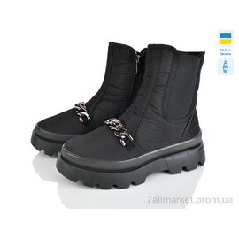 Черевики жіночі стильні Весна/осінь 5408 чорний (6 пар р.37-41) "Paolla" недорого оптом від прямого постачальника