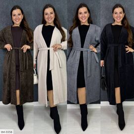 Фотография Женский стильный кардиган большого размера р.50-52;54-56;58-60;62-64 (4цв) "VLADA" купить недорого от прямого поставщика