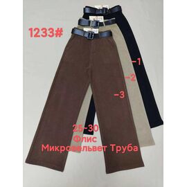 Фотография Штаны спортивные женские тёплые 1233-2 grey р.25-30 "Immei" недорого оптом от прямого поставщика