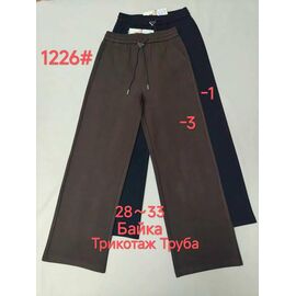 Фотография Штаны спортивные женские тёплые 1226-1 black р.28-33 "Immei" недорого оптом от прямого поставщика