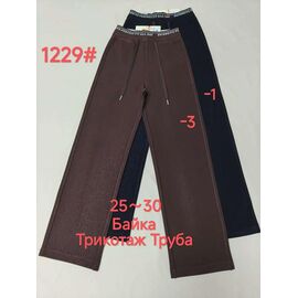 Фотография Штаны спортивные женские тёплые 1229-1 black р.25-30 "Immei" недорого оптом от прямого поставщика