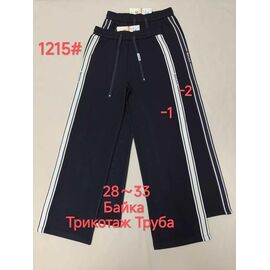 Фотография Штаны спортивные женские тёплые 1215-2 black р.28-33 "Immei" недорого оптом от прямого поставщика