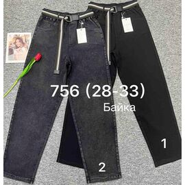 Фотография Джинсы утеплённые женские 756-1 black р.28-33 "Immei" недорого оптом от прямого поставщика