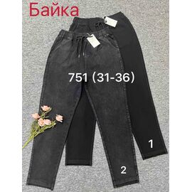 Фотография Джинсы утеплённые женские 751-2 grey р.31-36 "Immei" недорого оптом от прямого поставщика