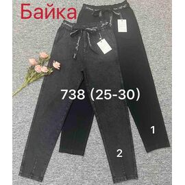 Фотография Джинсы утеплённые женские 738-2 grey р.25-30 "Immei" недорого оптом от прямого поставщика