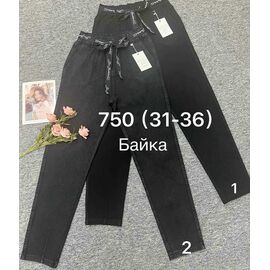 Фотография Джинсы утеплённые женские 750-1 black р.31-36 "Immei" недорого оптом от прямого поставщика