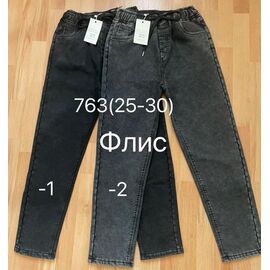 Джинси жіночі утеплені 763-1 black р.25-30 "Immei" недорого оптом від прямого постачальника