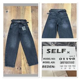 Фотография Джинсы женские 1198-1 black р.146-164 "Ruxa" недорого оптом от прямого поставщика