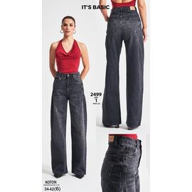 Джинси жіночі 2499-2-1 d.grey р.34-42 "Ruxa" недорого оптом від прямого постачальника